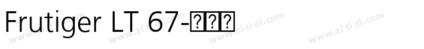 Frutiger LT 67字体转换